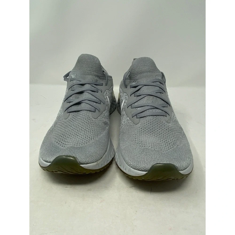 Nike Epic React Flyknit Wolf Grey Mens Running Shoes AQ0067-002 Size 12